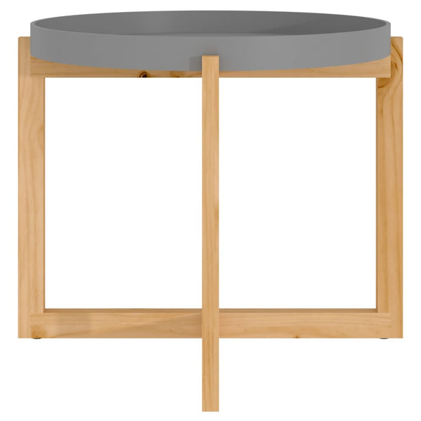 Grauer Couchtisch 53x53 cm