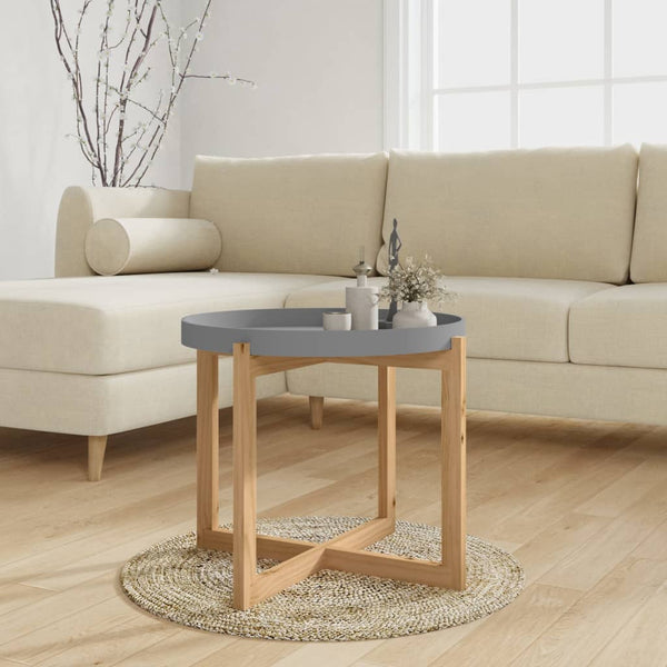 Grauer Couchtisch 53x53 cm