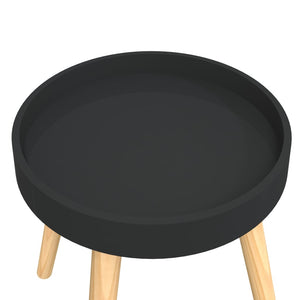 Schwarzer Beistelltisch 38x38x40cm