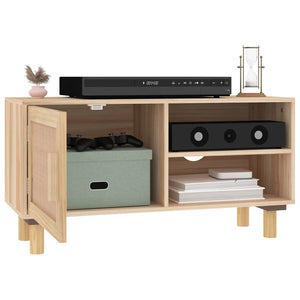 TV-Schrank Braun 80 cm Kiefer Massivholz