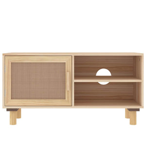 TV-Schrank Braun 80 cm Kiefer Massivholz