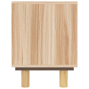 TV-Schrank Braun 80 cm Kiefer Massivholz