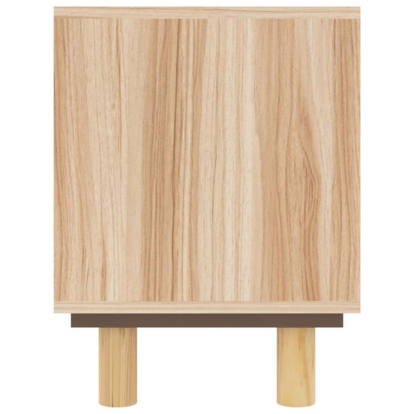 TV-Schrank Braun 80 cm Kiefer Massivholz