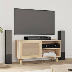 TV-Schrank Braun 80 cm Kiefer Massivholz