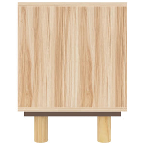 TV-Schrank Braun Kiefer Massivholz 105cm