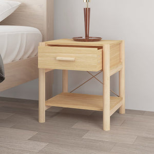Nachttische 2er Set Holz 42x38x45 cm