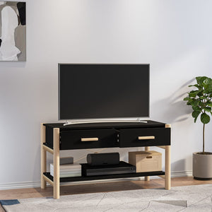 Schwarzer TV-Schrank 82 cm
