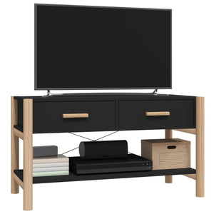 Schwarzer TV-Schrank 82 cm