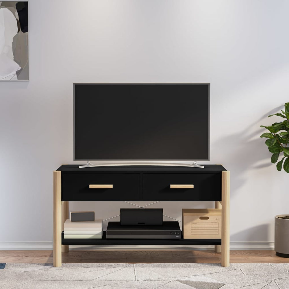 Schwarzer TV-Schrank 82 cm