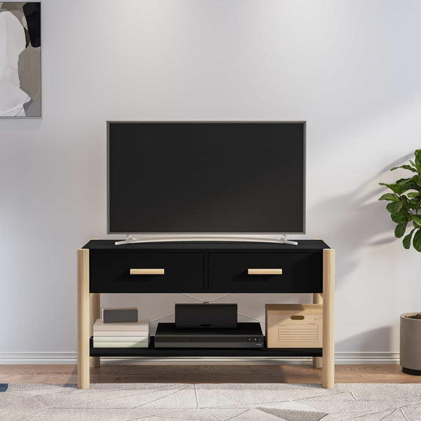 Schwarzer TV-Schrank 82 cm