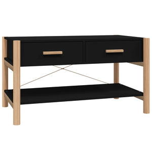 Schwarzer Couchtisch 82x48 cm