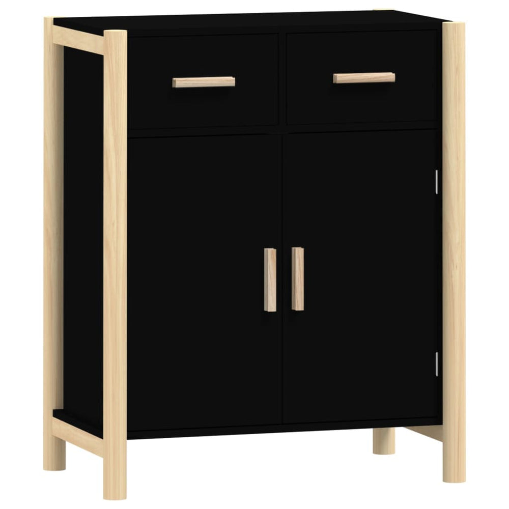 Schwarzes Sideboard 62x38x75 cm