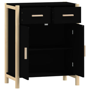 Schwarzes Sideboard 62x38x75 cm