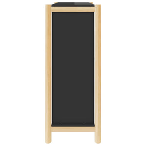Schuhschrank Schwarz 57,5x33x80 cm