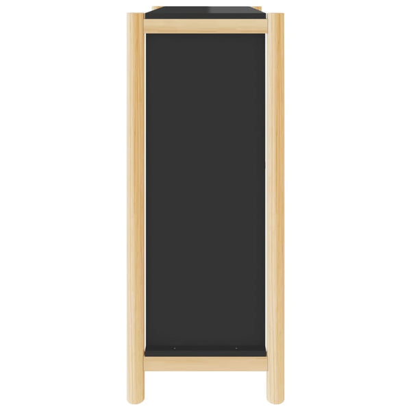 Schuhschrank Schwarz 57,5x33x80 cm