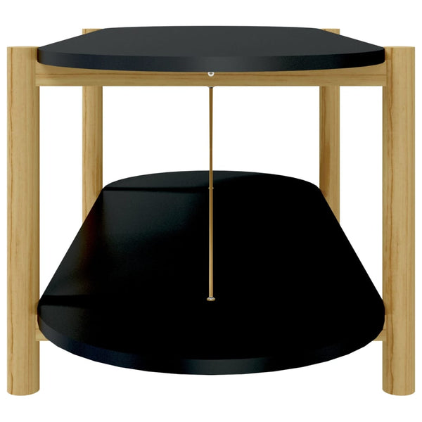 Schwarzer Couchtisch 110 cm