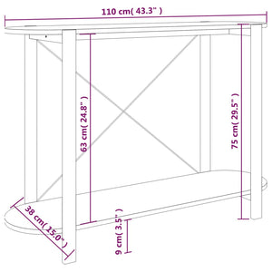 Konsolentisch aus Holzwerkstoff, 110 cm