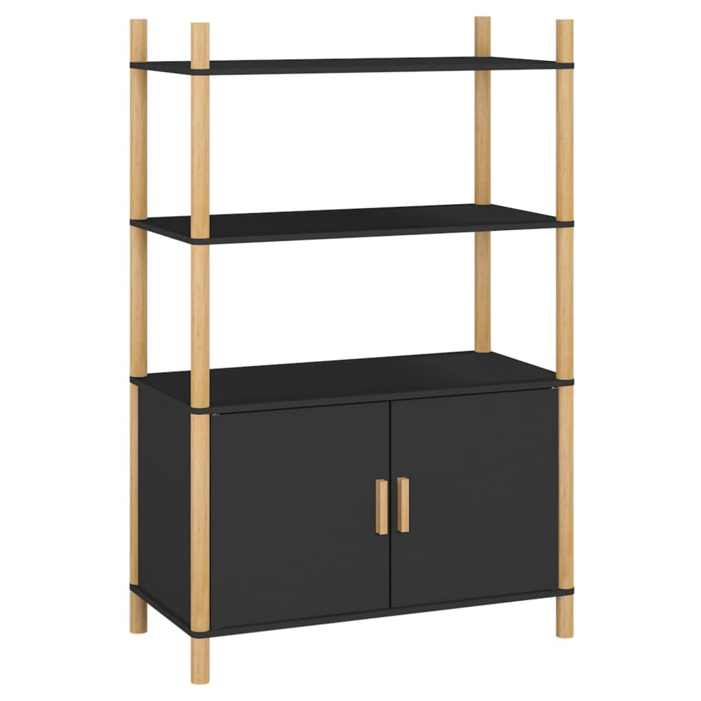 Schwarzes Highboard 80x121 cm
