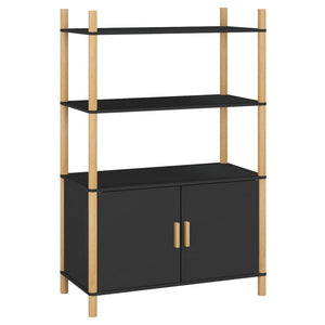 Schwarzes Highboard 80x121 cm