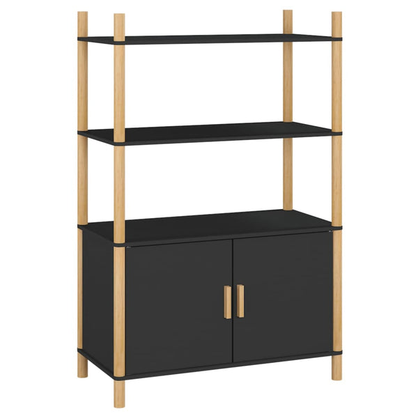 Schwarzes Highboard 80x121 cm
