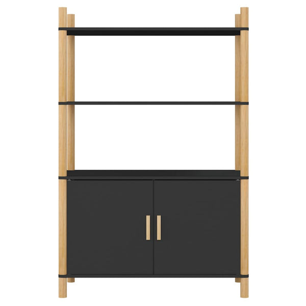 Schwarzes Highboard 80x121 cm