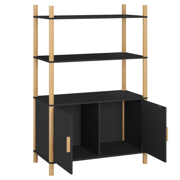 Schwarzes Highboard 80x121 cm