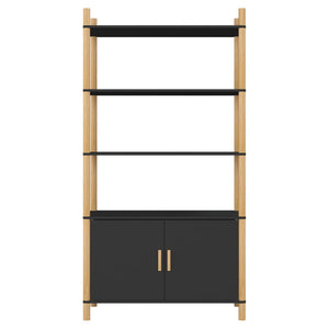 Schwarzes Highboard 80x40x153cm