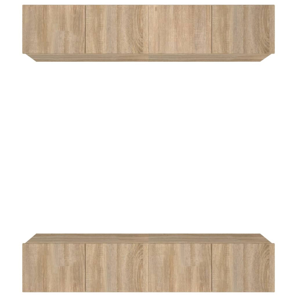 TV-Schränke 4 Stk. Sonoma-Eiche 80x30x30 cm Holzwerkstoff