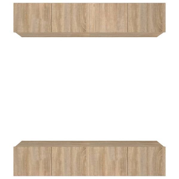 TV-Schränke 4 Stk. Sonoma-Eiche 80x30x30 cm Holzwerkstoff