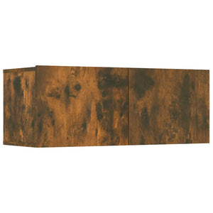 TV-Schränke 4 Stk. Räuchereiche 80x30x30 cm Holzwerkstoff
