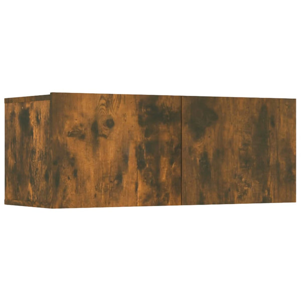 TV-Schränke 4 Stk. Räuchereiche 80x30x30 cm Holzwerkstoff