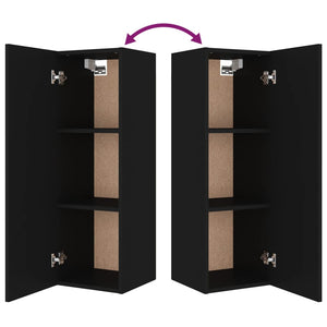 4-tlg. TV-Schrank-Set Schwarz Holzwerkstoff