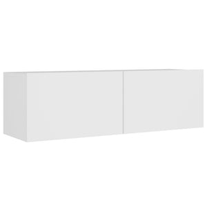 4-tlg. TV-Schrank-Set Weiß Holzwerkstoff