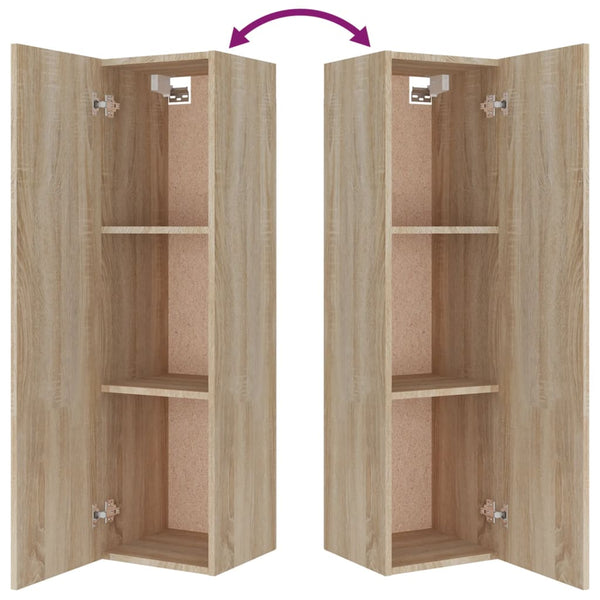 4-tlg. TV-Schrank-Set Sonoma-Eiche Holzwerkstoff