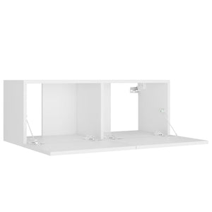 8-tlg. TV-Schrank-Set Weiß Holzwerkstoff
