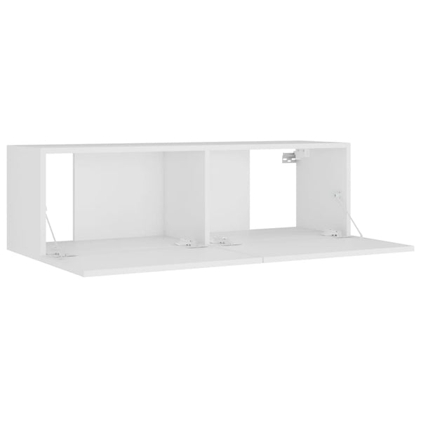 8-tlg. TV-Schrank-Set Weiß Holzwerkstoff