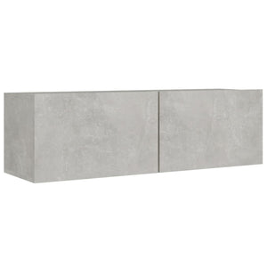 8-tlg. TV-Schrank-Set Betongrau Holzwerkstoff