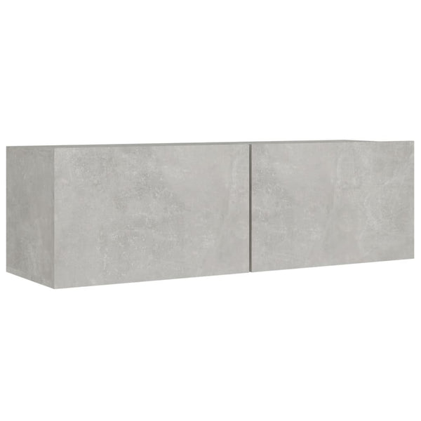8-tlg. TV-Schrank-Set Betongrau Holzwerkstoff