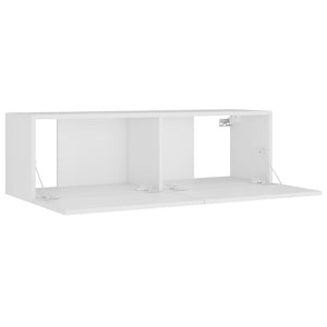 8-tlg. TV-Schrank-Set Weiß Holzwerkstoff