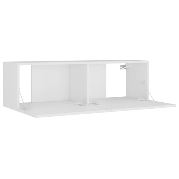 8-tlg. TV-Schrank-Set Weiß Holzwerkstoff