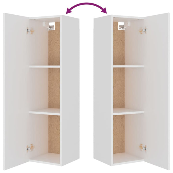 8-tlg. TV-Schrank-Set Weiß Holzwerkstoff