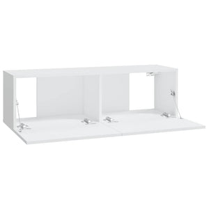6-tlg. TV-Schrank-Set Weiß Holzwerkstoff