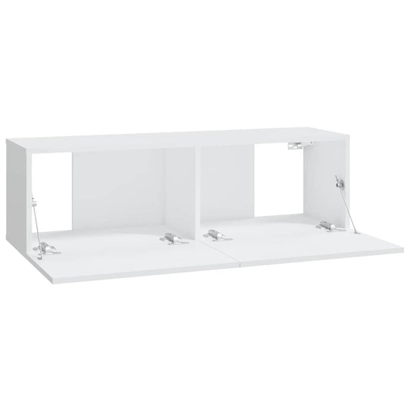 6-tlg. TV-Schrank-Set Weiß Holzwerkstoff