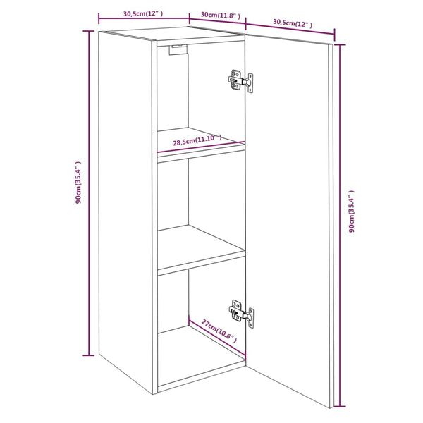 8-tlg. TV-Schrank-Set Weiß Holzwerkstoff