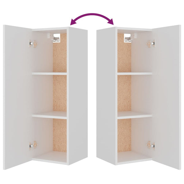 8-tlg. TV-Schrank-Set Weiß Holzwerkstoff