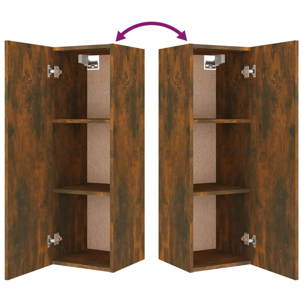 8-tlg. TV-Schrank-Set Räuchereiche Holzwerkstoff