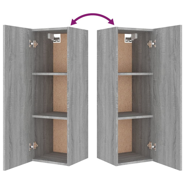 8-tlg. TV-Schrank-Set Grau Sonoma Holzwerkstoff