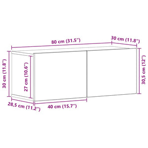 7-tlg. TV-Schrank-Set Weiß Holzwerkstoff