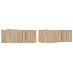 4-tlg. TV-Schrank-Set Sonoma-Eiche Holzwerkstoff