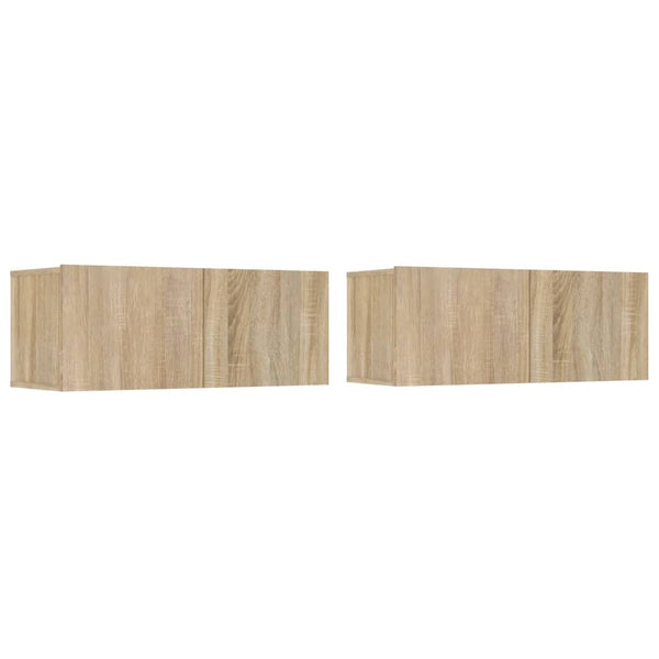 4-tlg. TV-Schrank-Set Sonoma-Eiche Holzwerkstoff